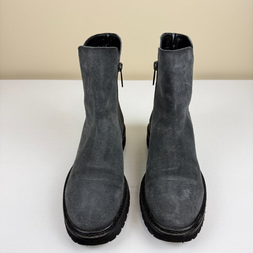 Euc Aquatalia Madelyn Waterproof Gray Suede Ankle Boots — image 2 of 8
